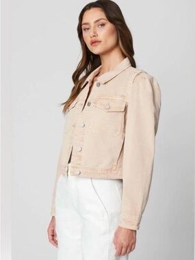 Blank NYC Wheat Denim Trucker Jacket